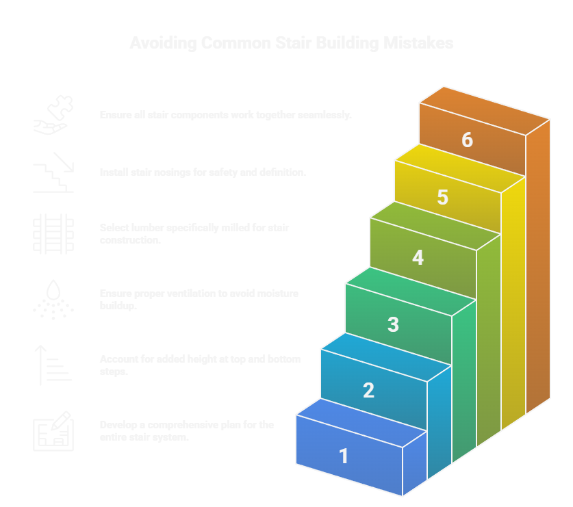 Common Mistakes When Building Wood Stairs Over Concrete Stairs