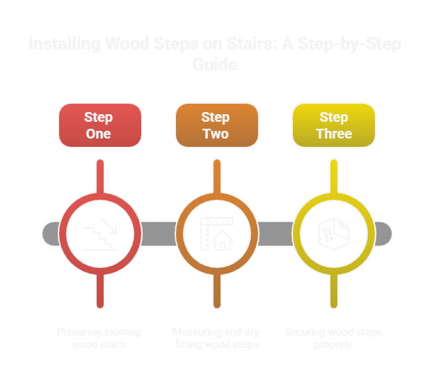 How to Install Wood Steps on Stairs 